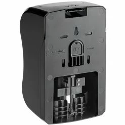 San Jamar S970BKSS Summit Rely Black Manual Hand Soap, Sanitizer, And Lotion Dispenser - 5 3/16" X 4" X 8 7/8" -VIETRI SHOP 2124483