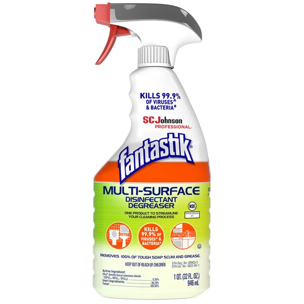 Fantastik® SC Johnson 311836 Fantastik® 32 Oz. Multi-Surface Disinfectant Degreaser 1 Fantastik® SC Johnson 311836 Fantastik® 32 Oz. Multi-Surface Disinfectant Degreaser