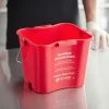 San Jamar KPP256RD 8 Qt. Red Sanitizing Kleen-Pail Pro Bucket