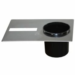 Steril-Sil SAN-141 2.7 Qt. Black Plastic Trash Can For SAN-132