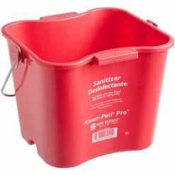 San Jamar KPP256RD 8 Qt. Red Sanitizing Kleen-Pail Pro Bucket -VIETRI SHOP 2136028