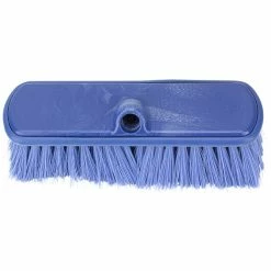 Carlisle 40050EC14 Sparta Flo Thru 9 1/2" Blue Flagged Vehicle And Wall Cleaning Brush -VIETRI SHOP 2177797