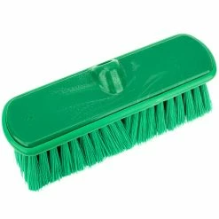 Carlisle 40050EC09 Sparta Flo Thru 9 1/2" Green Flagged Vehicle And Wall Cleaning Brush