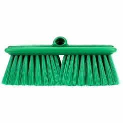 Carlisle 40050EC09 Sparta Flo Thru 9 1/2" Green Flagged Vehicle And Wall Cleaning Brush -VIETRI SHOP 2177803