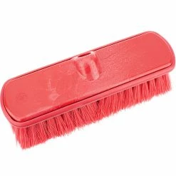Carlisle 40050EC05 Sparta Flo Thru 9 1/2" Red Flagged Vehicle And Wall Cleaning Brush