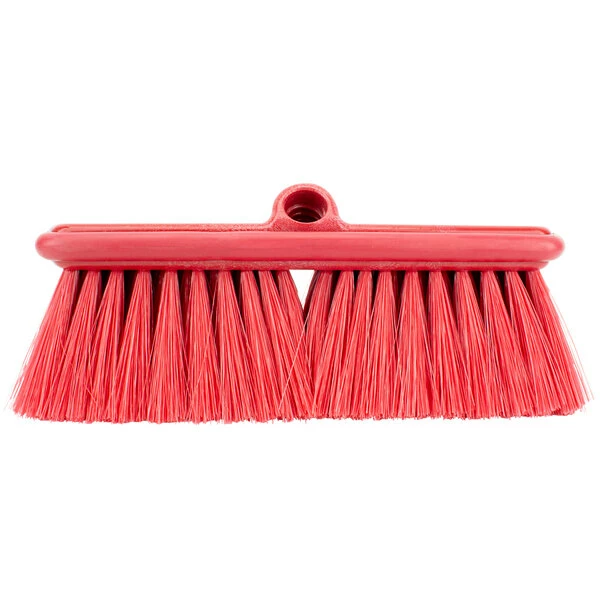 Carlisle 40050EC05 Sparta Flo Thru 9 1/2" Red Flagged Vehicle And Wall Cleaning Brush 3 Carlisle 40050EC05 Sparta Flo Thru 9 1/2" Red Flagged Vehicle And Wall Cleaning Brush - Image 3