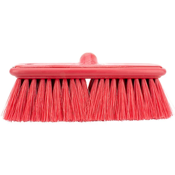 Carlisle 40050EC05 Sparta Flo Thru 9 1/2" Red Flagged Vehicle And Wall Cleaning Brush 4 Carlisle 40050EC05 Sparta Flo Thru 9 1/2" Red Flagged Vehicle And Wall Cleaning Brush - Image 4