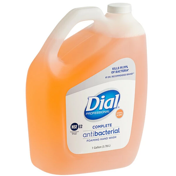 Dial® Dial DIA99795 Complete 1 Gallon Original Antibacterial Foaming Hand Wash Refill - 4/Case 2 Dial® Dial DIA99795 Complete 1 Gallon Original Antibacterial Foaming Hand Wash Refill - 4/Case - Image 2