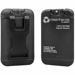 Cleanint, LLC Cleanint Cleanhands CH02RET-BLK Black Clip-On Hand Sanitizer Dispenser - 2/Pack