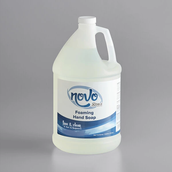 Novo By Noble Chemical Noble Chemical Novo 1 Gallon / 128 Oz. Free & Clear Foaming Hand Soap 2 Novo By Noble Chemical Noble Chemical Novo 1 Gallon / 128 Oz. Free & Clear Foaming Hand Soap - Image 2