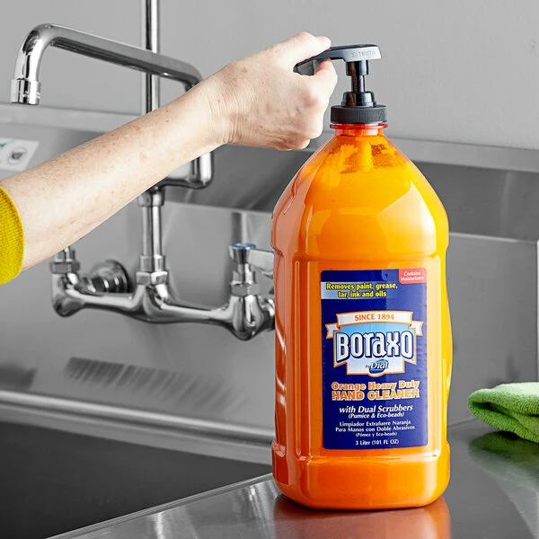 Dial® Dial DIA06058 Boraxo 3 Liter Heavy-Duty Liquid Hand Soap With Pump 1 Dial® Dial DIA06058 Boraxo 3 Liter Heavy-Duty Liquid Hand Soap With Pump