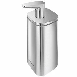 Simplehuman KT1183 10 Oz. Stainless Steel Pulse Pump Soap / Sanitizer Dispenser