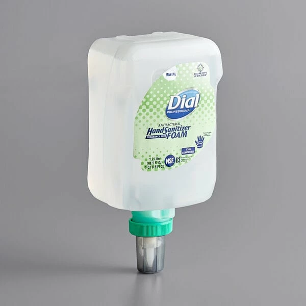 Dial® Dial DIA19038 FIT Universal Manual Antibacterial 1.2 Liter Foam Hand Sanitizer Refill - 3/Case 2 Dial® Dial DIA19038 FIT Universal Manual Antibacterial 1.2 Liter Foam Hand Sanitizer Refill - 3/Case - Image 2