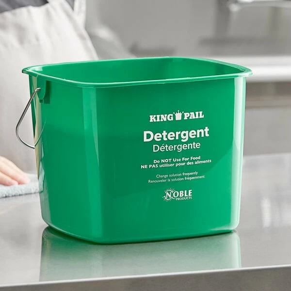 Noble Products King-Pail 8 Qt. Green Detergent Pail 1 Noble Products King-Pail 8 Qt. Green Detergent Pail