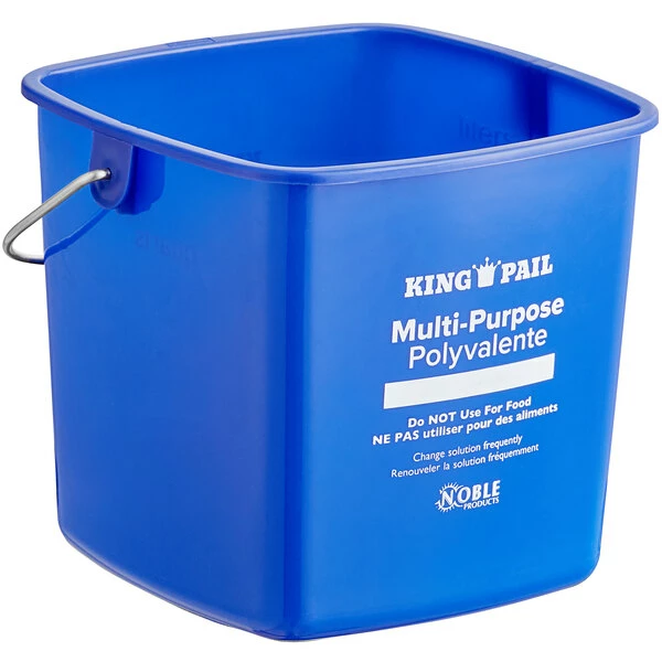 Noble Products King-Pail 3 Qt. Blue Cleaning Pail 2 Noble Products King-Pail 3 Qt. Blue Cleaning Pail - Image 2