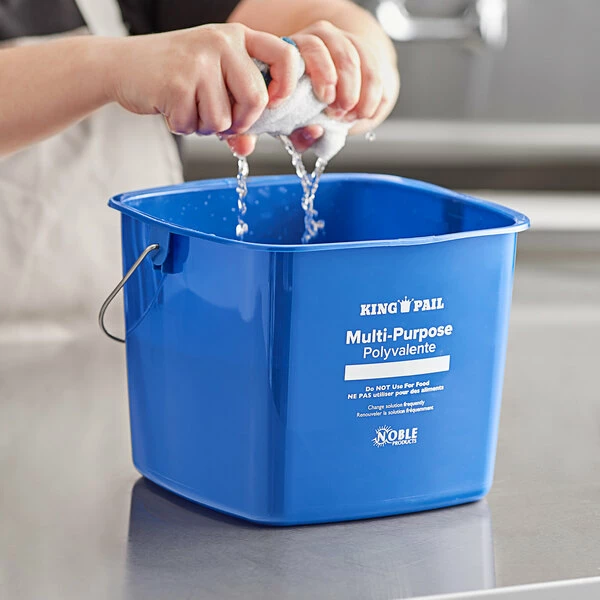 Noble Products King-Pail 8 Qt. Blue Cleaning Pail 1 Noble Products King-Pail 8 Qt. Blue Cleaning Pail