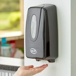 Noble Chemical Novo Pro Series Black Touch-Free Automatic Foam Hand Soap / Sanitizer Dispenser 1,000 ML