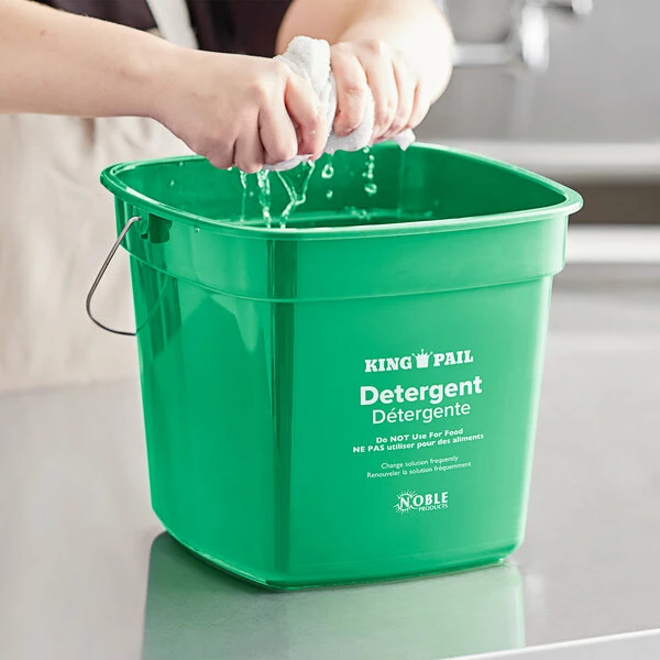 Noble Products King-Pail 10 Qt. Green Detergent Pail 1 Noble Products King-Pail 10 Qt. Green Detergent Pail