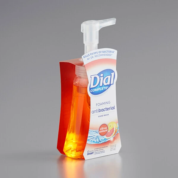 Dial® Dial DIA16157 Complete 7.5 Oz Citrus Sunburst Antibacterial Foaming Kitchen Hand Wash 2 Dial® Dial DIA16157 Complete 7.5 Oz Citrus Sunburst Antibacterial Foaming Kitchen Hand Wash - Image 2