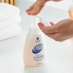 Dial® Dial DIA81075 Complete 7.5 Oz. Antibacterial Healthcare Personnel Hypoallergenic Foaming Hand Wash
