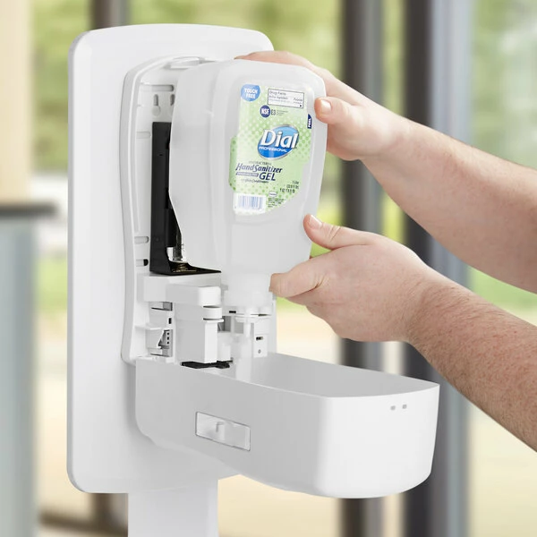 Dial® Dial DIA19029 FIT Universal Touch-Free Antibacterial 1 Liter Gel Hand Sanitizer Refill 1 Dial® Dial DIA19029 FIT Universal Touch-Free Antibacterial 1 Liter Gel Hand Sanitizer Refill
