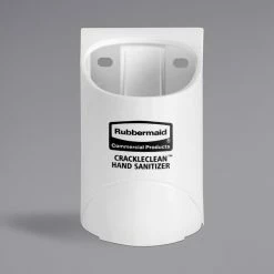 Rubbermaid CrackleClean 2158425 7.1 Oz. White Sanitizer Dispenser