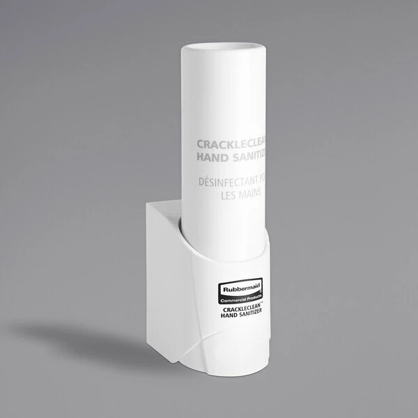 Rubbermaid CrackleClean 2158425 7.1 Oz. White Sanitizer Dispenser 3 Rubbermaid CrackleClean 2158425 7.1 Oz. White Sanitizer Dispenser - Image 3