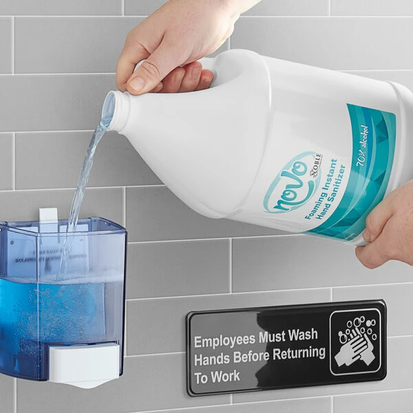 Novo By Noble Chemical Noble Chemical Novo 1 Gallon / 128 Oz. Foaming Alcohol Based Instant Hand Sanitizer 1 Novo By Noble Chemical Noble Chemical Novo 1 Gallon / 128 Oz. Foaming Alcohol Based Instant Hand Sanitizer