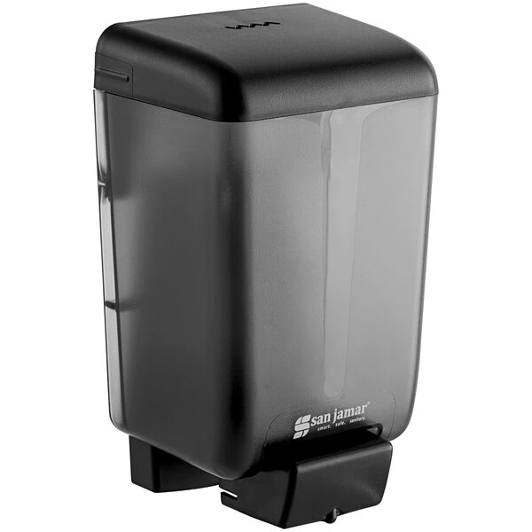San Jamar S46TBK 46 Oz. Bulk Soap Dispenser - Black Pearl 1 San Jamar S46TBK 46 Oz. Bulk Soap Dispenser - Black Pearl
