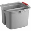Rubbermaid FG261700GRAY 17 Qt. Divided Gray Bucket