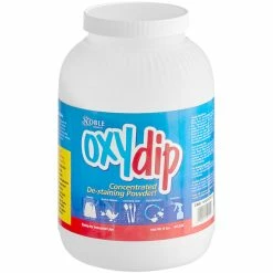 8 Lb. / 128 Oz. Noble Chemical Oxy Dip Bleach Presoak And Destainer - 4/Case