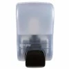San Jamar S900TBL Rely Arctic Blue Manual Soap, Sanitizer, And Lotion Dispenser - 5" X 4" X 8 1/2"