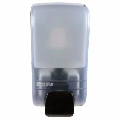 San Jamar S1300TBL Rely Arctic Blue Manual Soap, Sanitizer, And Lotion Dispenser - 5" X 4" X 10"