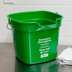San Jamar KP320GN 10 Qt. Green Cleaning Kleen-Pail