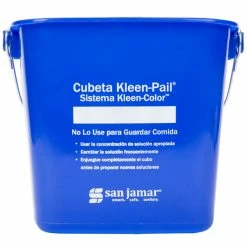 San Jamar KP196KCBL 6 Qt. Blue Cleaning Kleen-Color Pail -VIETRI SHOP 554207