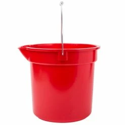 Continental 8114RD Huskee 14 Qt. Red Round Utility Bucket -VIETRI SHOP 554237