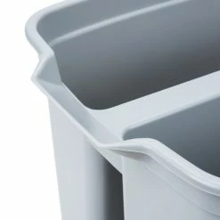 Rubbermaid FG262888GRAY 19 Qt. Divided Gray Bucket 11 Rubbermaid FG262888GRAY 19 Qt. Divided Gray Bucket -VIETRI SHOP 555016