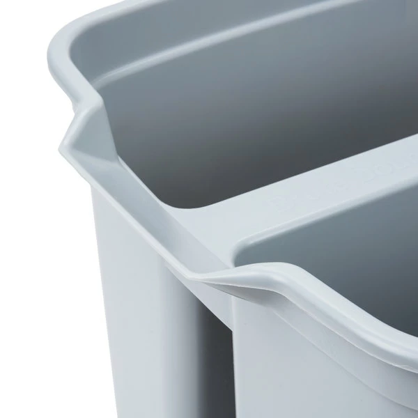 Rubbermaid FG262888GRAY 19 Qt. Divided Gray Bucket 6 Rubbermaid FG262888GRAY 19 Qt. Divided Gray Bucket - Image 6