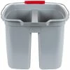Rubbermaid FG262888GRAY 19 Qt. Divided Gray Bucket