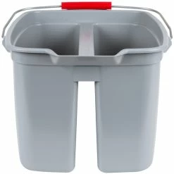 Rubbermaid FG262888GRAY 19 Qt. Divided Gray Bucket