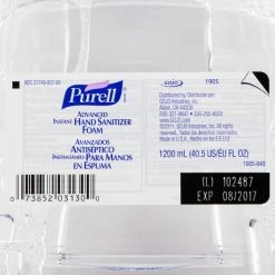 Purell® 1905-02 LTX Advanced 1200 ML Foaming Instant Hand Sanitizer 9 Purell® 1905-02 LTX Advanced 1200 ML Foaming Instant Hand Sanitizer -VIETRI SHOP 630956
