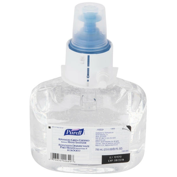 Purell® 1303-03 LTX Advanced Green Certified 700 ML Gel Instant Hand Sanitizer 1 Purell® 1303-03 LTX Advanced Green Certified 700 ML Gel Instant Hand Sanitizer