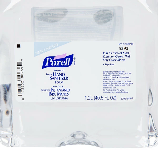 Purell® 5392-02 TFX Advanced 1200 ML Foaming Instant Hand Sanitizer 6 Purell® 5392-02 TFX Advanced 1200 ML Foaming Instant Hand Sanitizer - Image 6