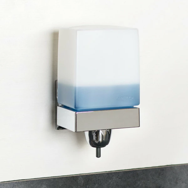Bobrick ClassicSeries B-155 LiquidMate Wall-Mounted 24 Oz. Soap Dispenser With Chrome Plated ABS Mounting Bracket 5 Bobrick ClassicSeries B-155 LiquidMate Wall-Mounted 24 Oz. Soap Dispenser With Chrome Plated ABS Mounting Bracket - Image 5
