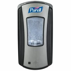 PurellĀ® 1928-04 LTX-12 Brushed Chrome / Black 1200 ML Touchless Dispenser
