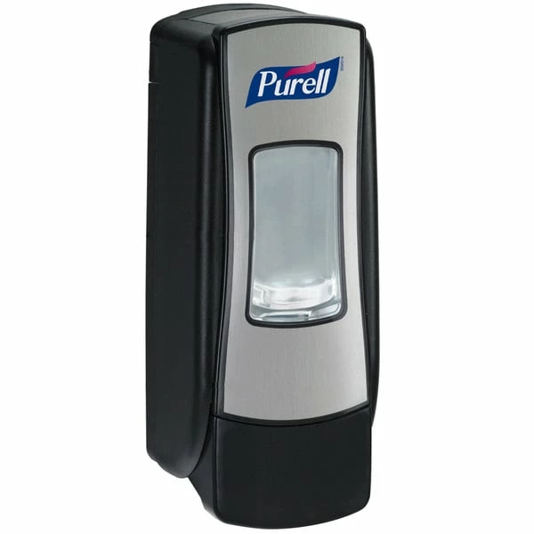 Purell® 8728-06 ADX-7 Brushed Chrome / Black 700 ML Dispenser 1 Purell® 8728-06 ADX-7 Brushed Chrome / Black 700 ML Dispenser