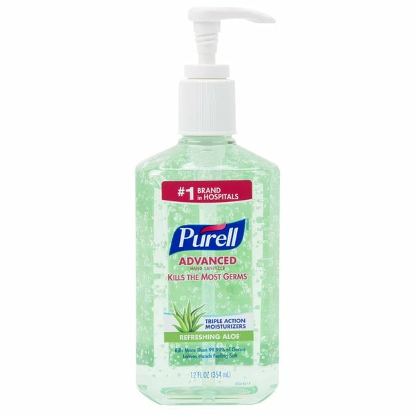 Purell® 3639-12 Advanced With Aloe 12 Oz. Gel Instant Hand Sanitizer 2 Purell® 3639-12 Advanced With Aloe 12 Oz. Gel Instant Hand Sanitizer - Image 2