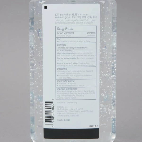 Purell® 3023-12 Advanced 20 Oz. Gel Instant Hand Sanitizer 3 Purell® 3023-12 Advanced 20 Oz. Gel Instant Hand Sanitizer - Image 3