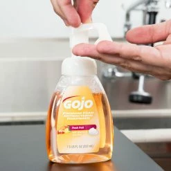 GOJO® 5710-06 Premium 7.5 Oz. Fresh Fruit Foaming Antibacterial Hand Soap With Pump - 6/Case