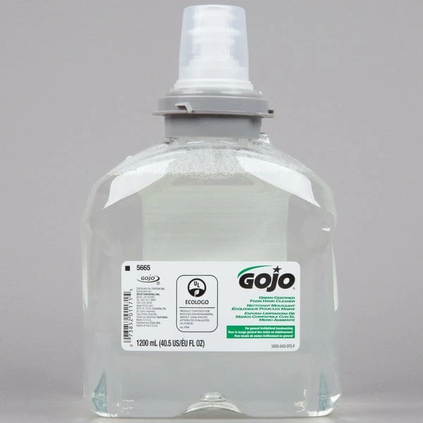 GOJO® 5665-02 TFX 1200 ML Green Certified Foam Hand Soap - 2/Case 2 GOJO® 5665-02 TFX 1200 ML Green Certified Foam Hand Soap - 2/Case - Image 2